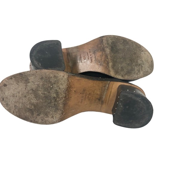 Black Leather Ankle Boots - Picture 2 of 10